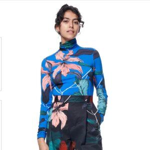 The Kit - Turtleneck - Azure Upstate Florals - Small